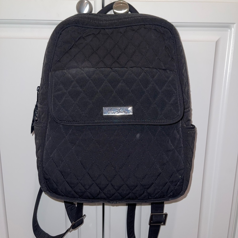 Vera Bradley Black Quilted Backpack